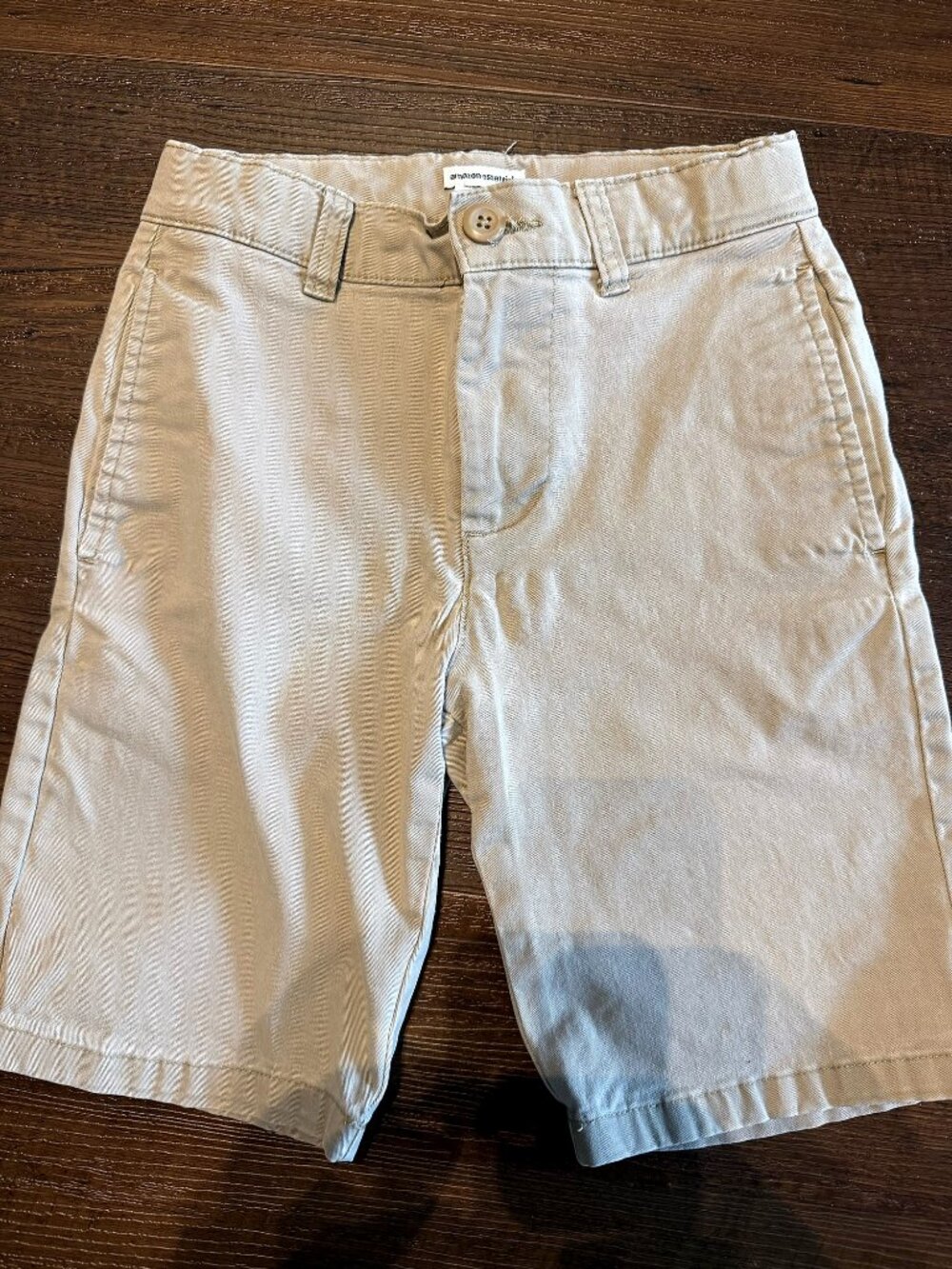 Amazon Essentials Boys 8 Slim Khaki Shorts Used School Uniform Chino